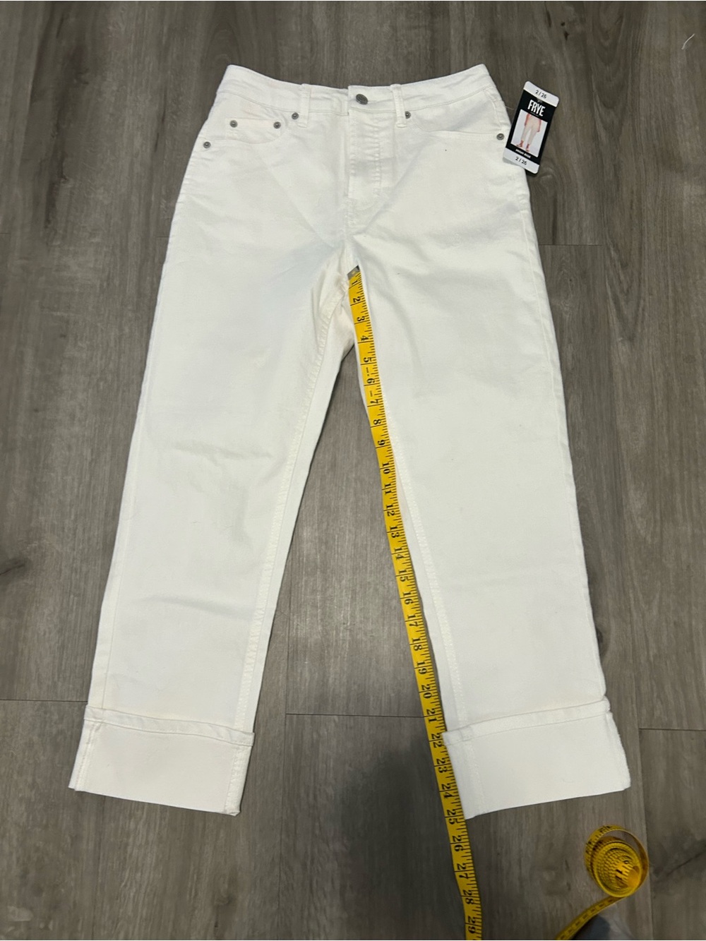 Brand New Frye  People white capri jeans #Style: